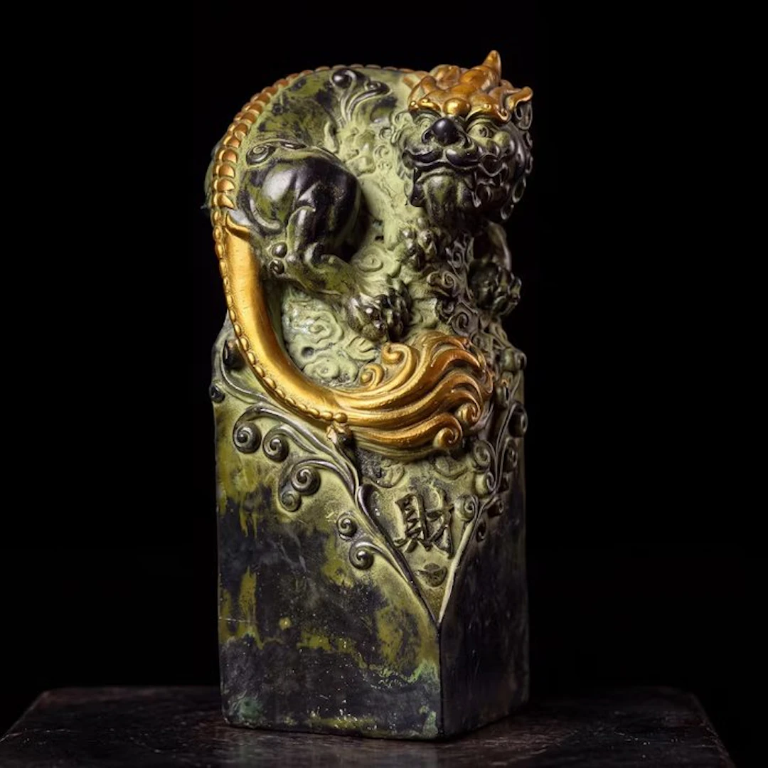 Groot formaat mythisch wezen 22.5 cm / 2.5 kg - Bronze - China