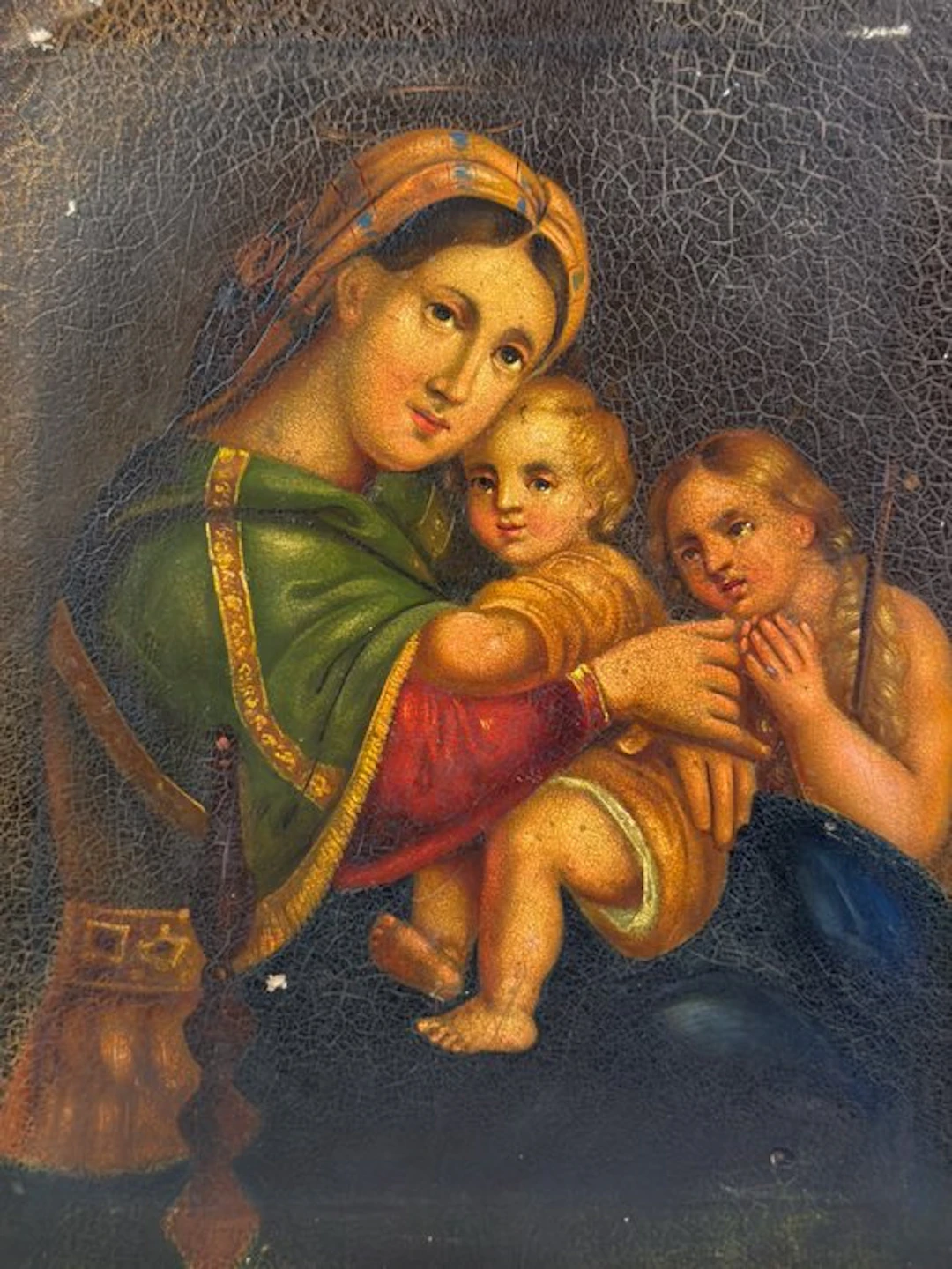 After Raffaello Sanzio (XIX) - Madonna della seggiola - NO RESERVE