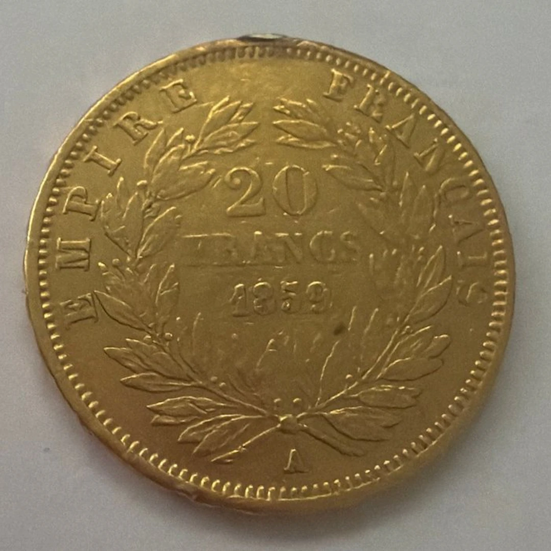 France. Napoléon III. 20 Francs 1859-A, Paris