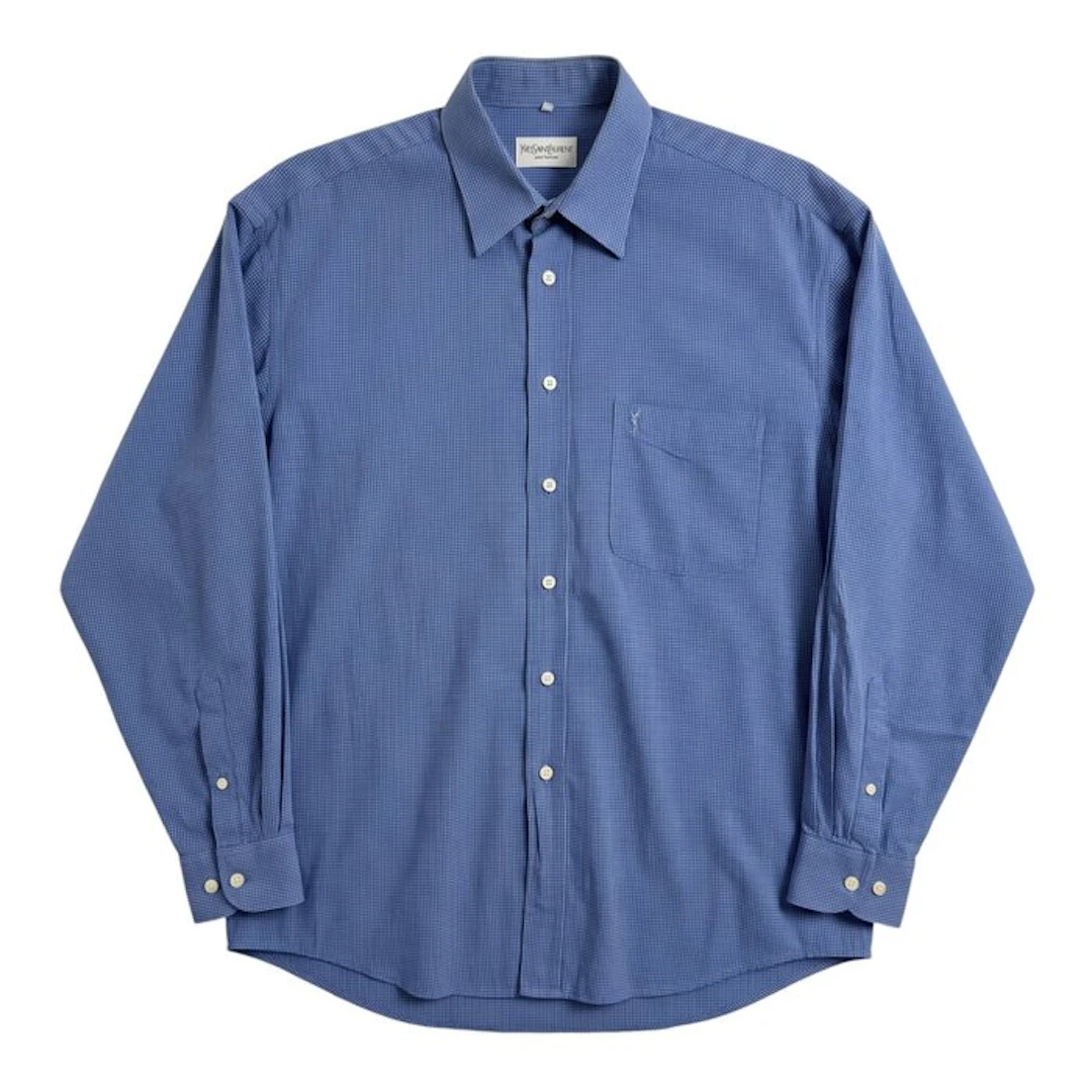 YVES SAINT LAURENT Exclusive Monogram 100% Cotton YSL Collection - camicia - Tg