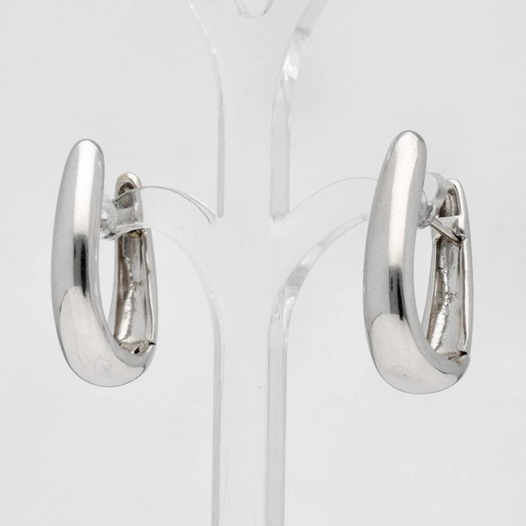 Earrings - 18 kt. White gold