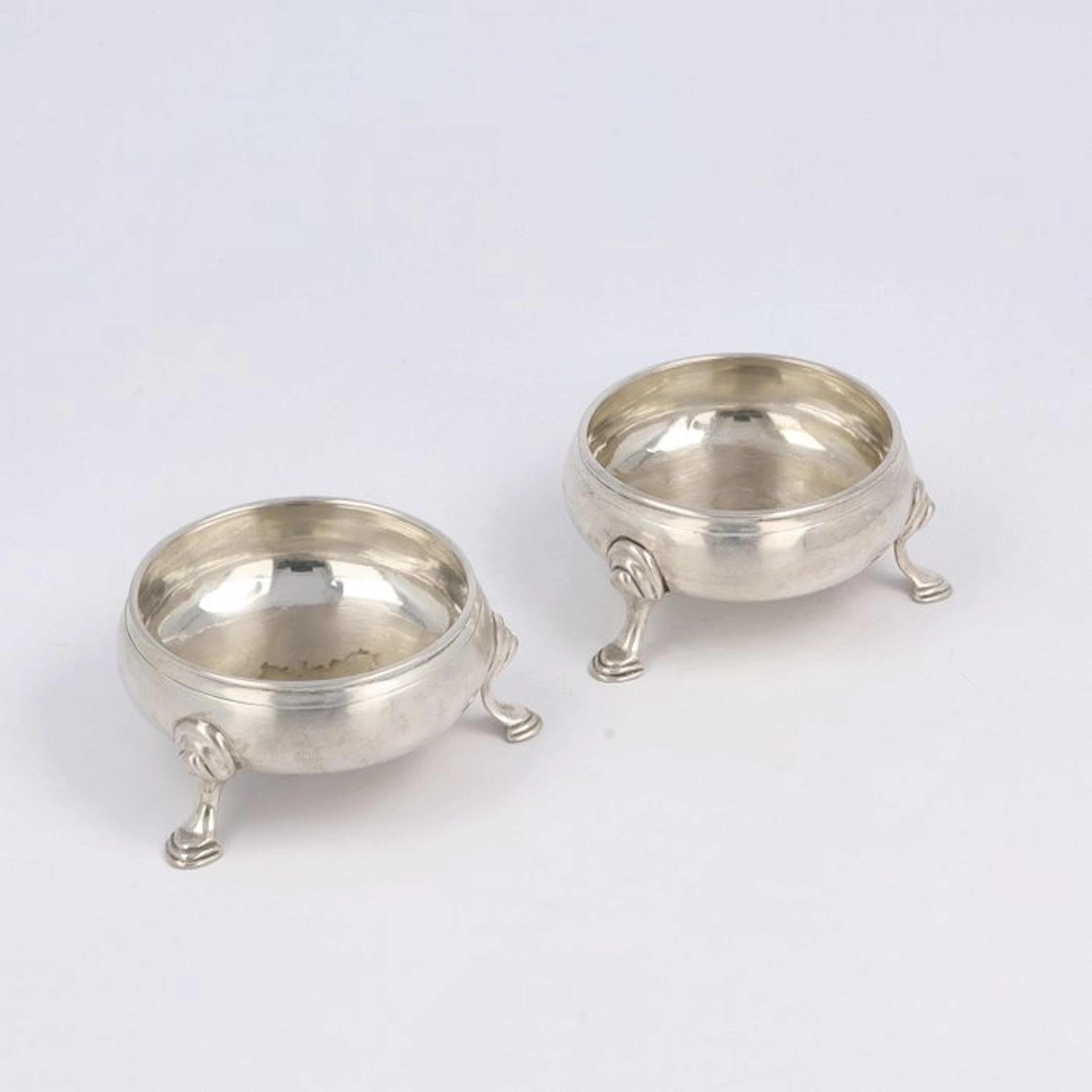 Thomas Streetin (Londen, 1793). Zoutkelder. - Salt boat (2) - .925 silver