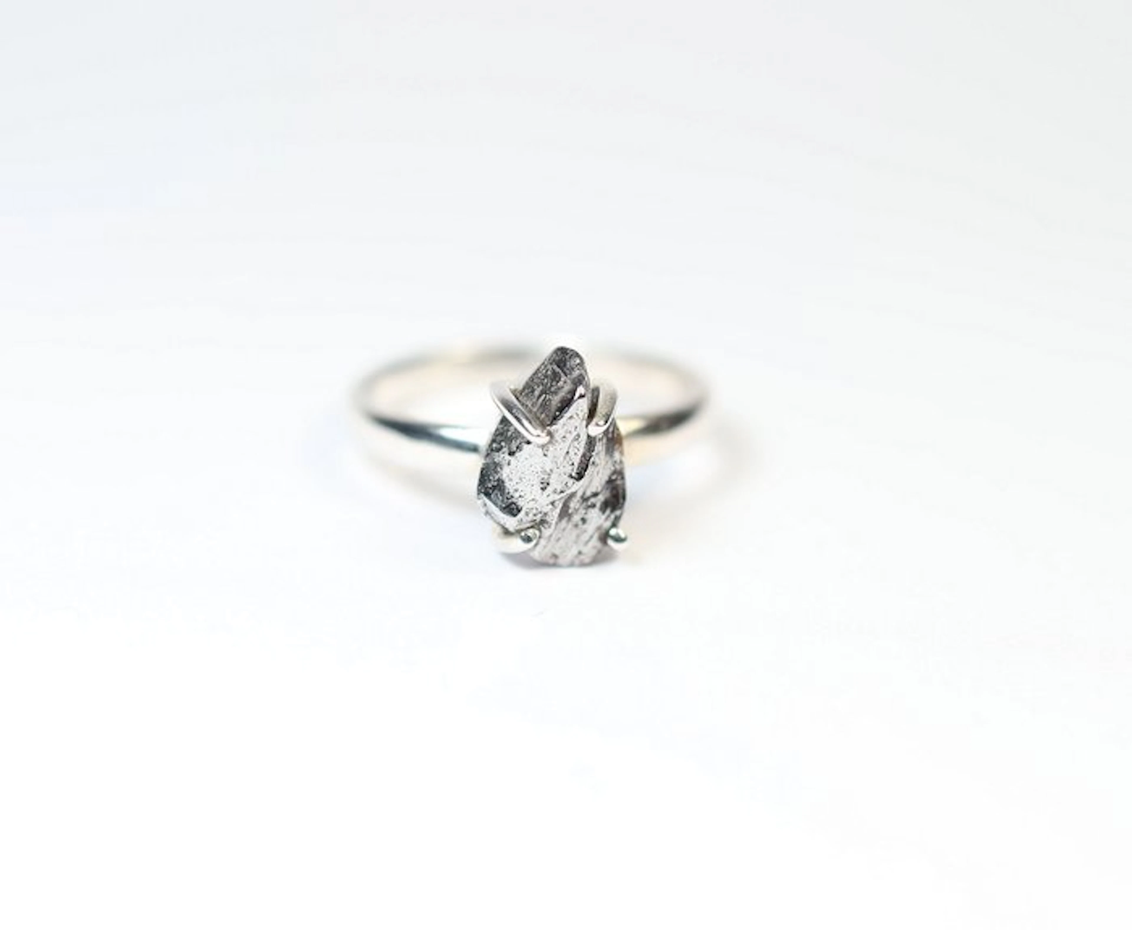 Meteorite Campo del Cielo ring / new 925. Sterling silver - 2.8 g - (1)