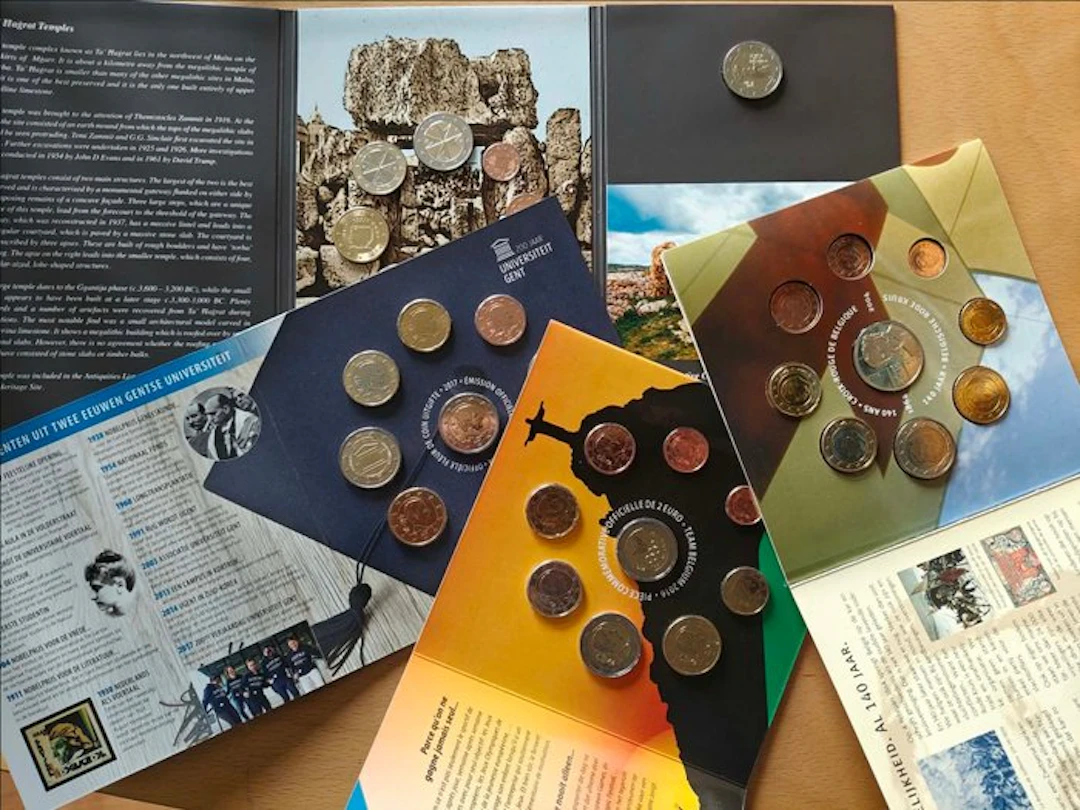Belgium, Malta. Year Set (BU) 2004/2019 (4 sets) (No reserve price)