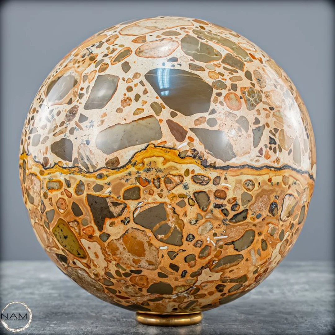 Natural Leopard Jasper Sphere- 2326.18 g