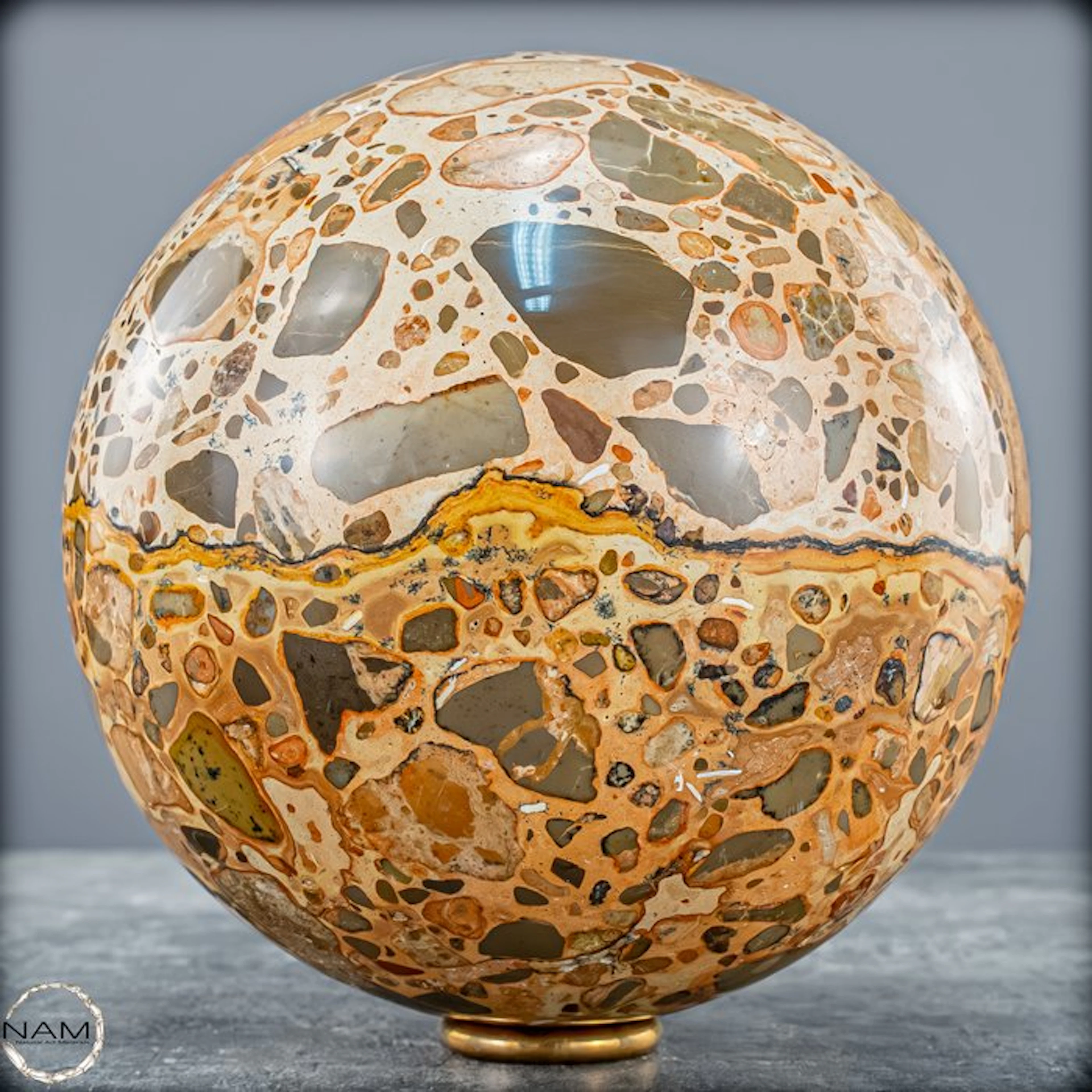 Natural Leopard Jasper Sphere- 2326.18 g