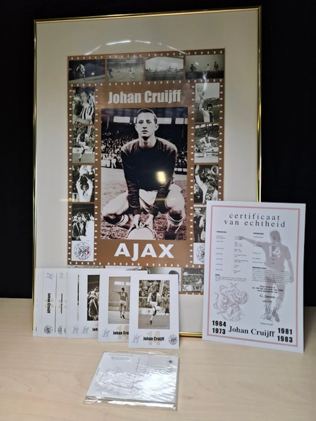 Ajax - Ajax - Johan Cruijff - Framed Ajax tribute collage...