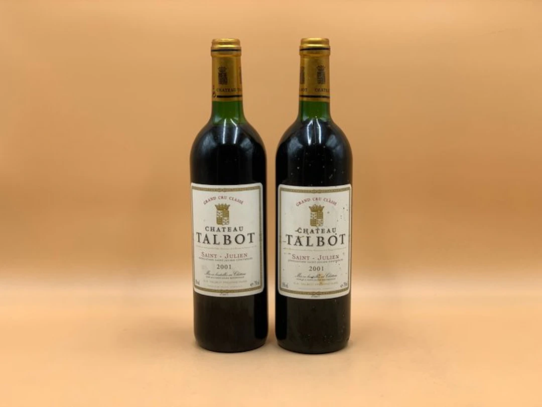 2001 Château Talbot - Saint-Julien 4ème Grand Cru Classé - 2 Bottles (0.75L)