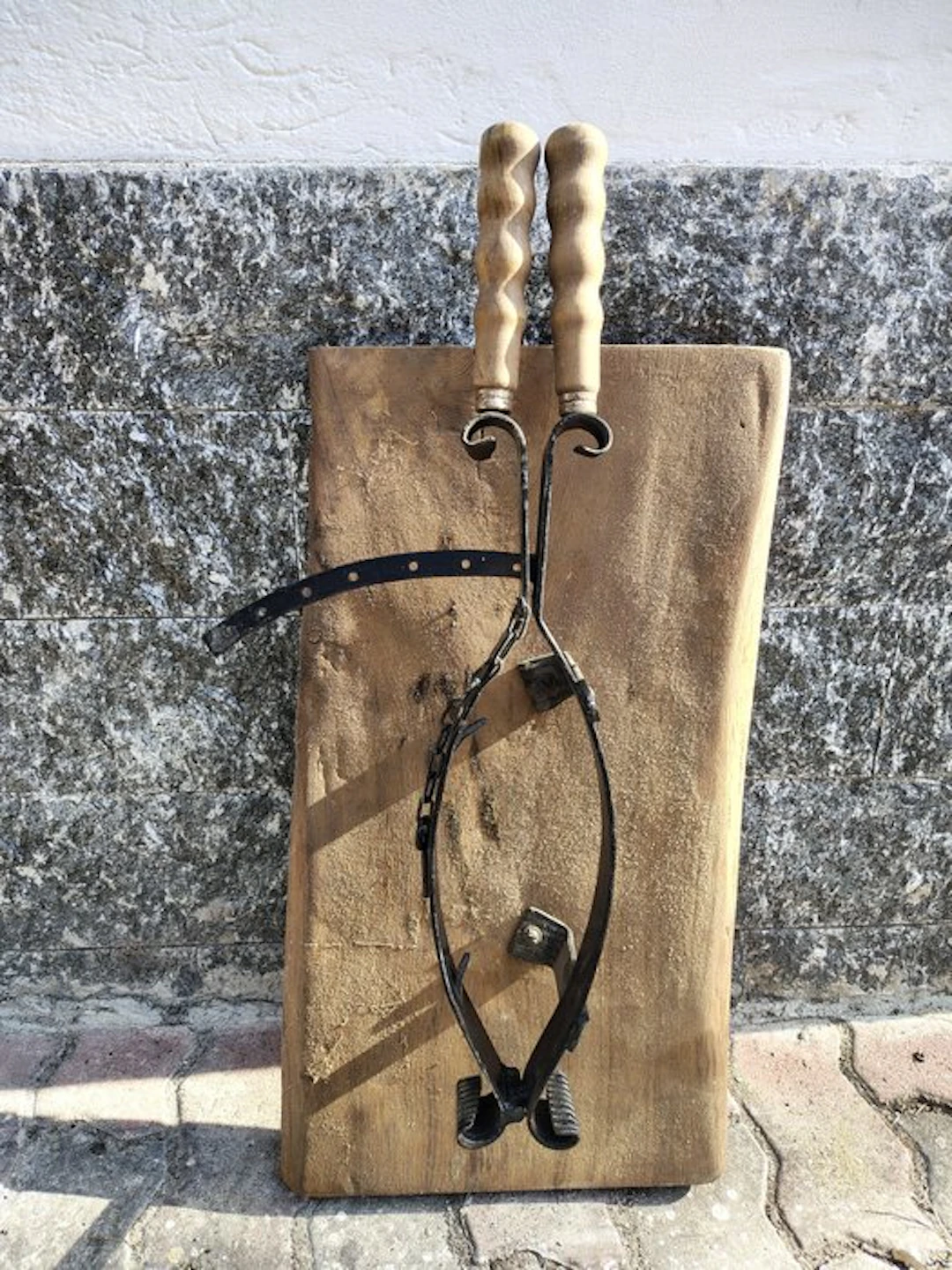 Sideboard - Wood, Wrought iron