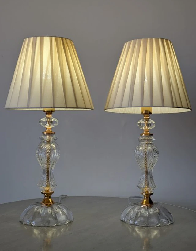 ARTELIGHT - Lamp (2) - Crystal - glass - Brass...