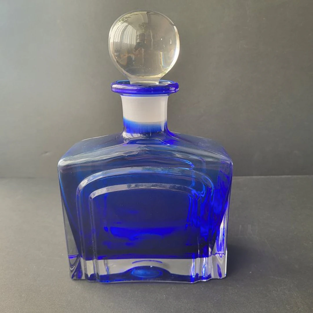 Decanter - Glass - Cobalt Blue