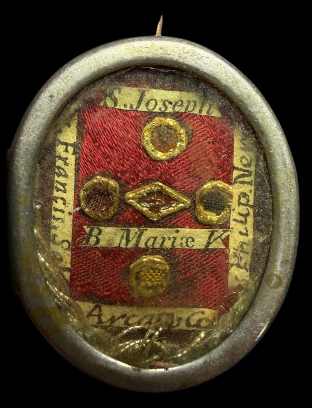 Reliquary - Silver-plated metal