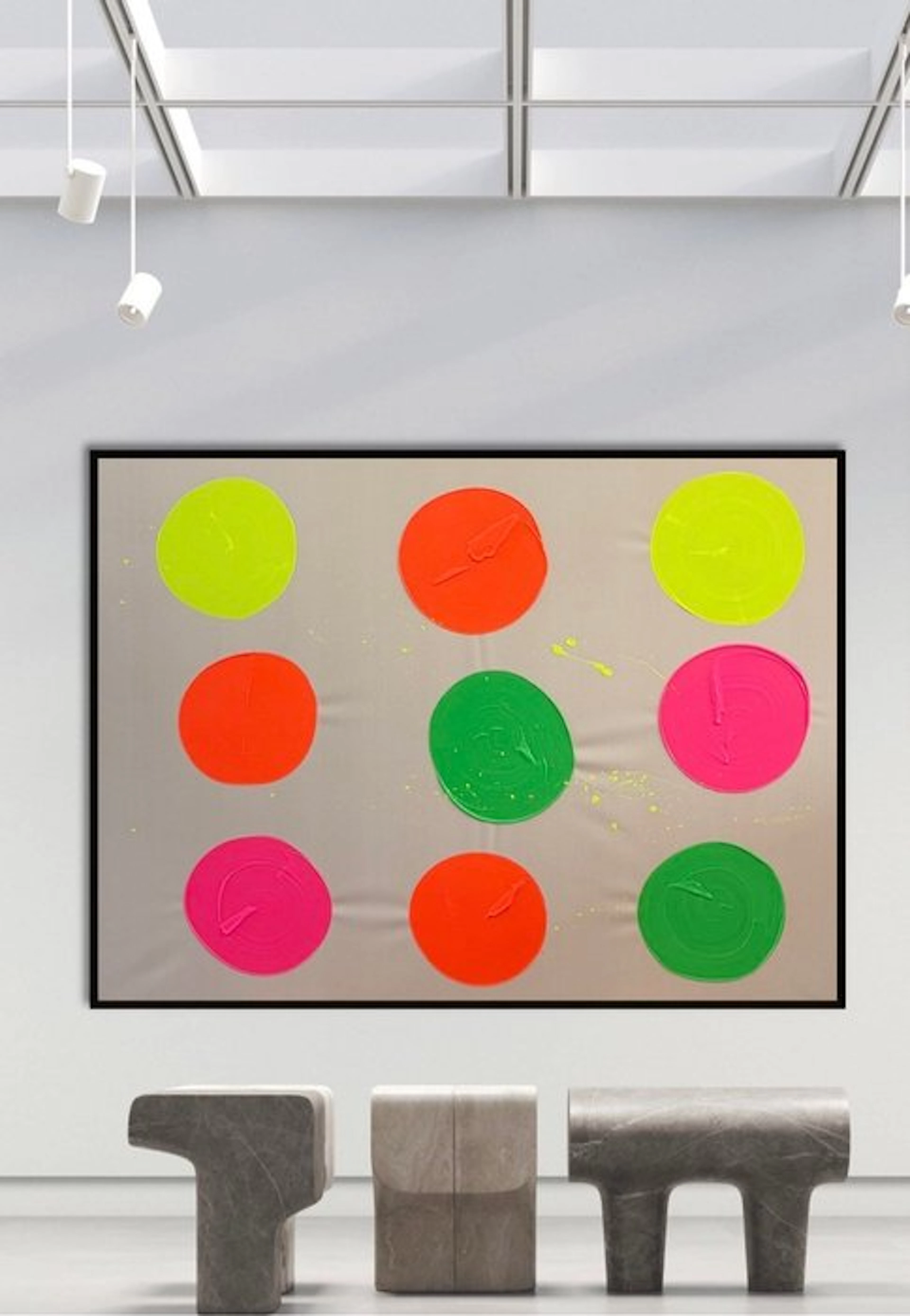 Stefanie Raus - Neon Bubbles II 1981 XXL