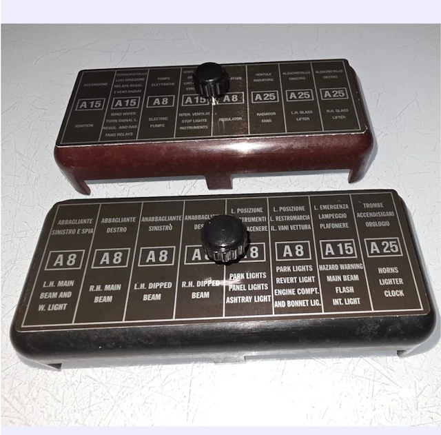 Ferrari Dino 246 Fusebox covers - Extremely Rare - NEW...