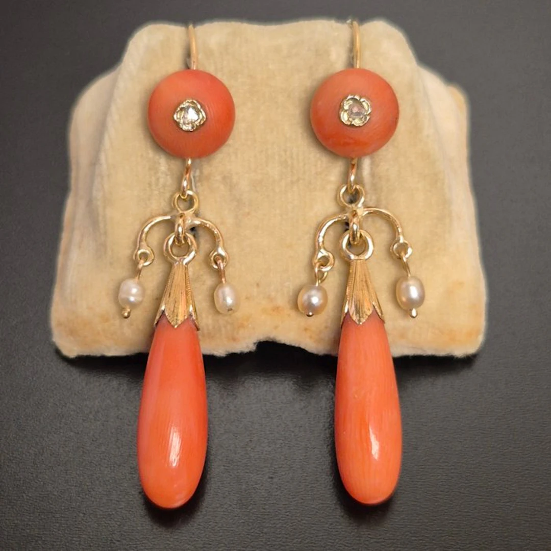 No reserve price - Earrings - 18 kt