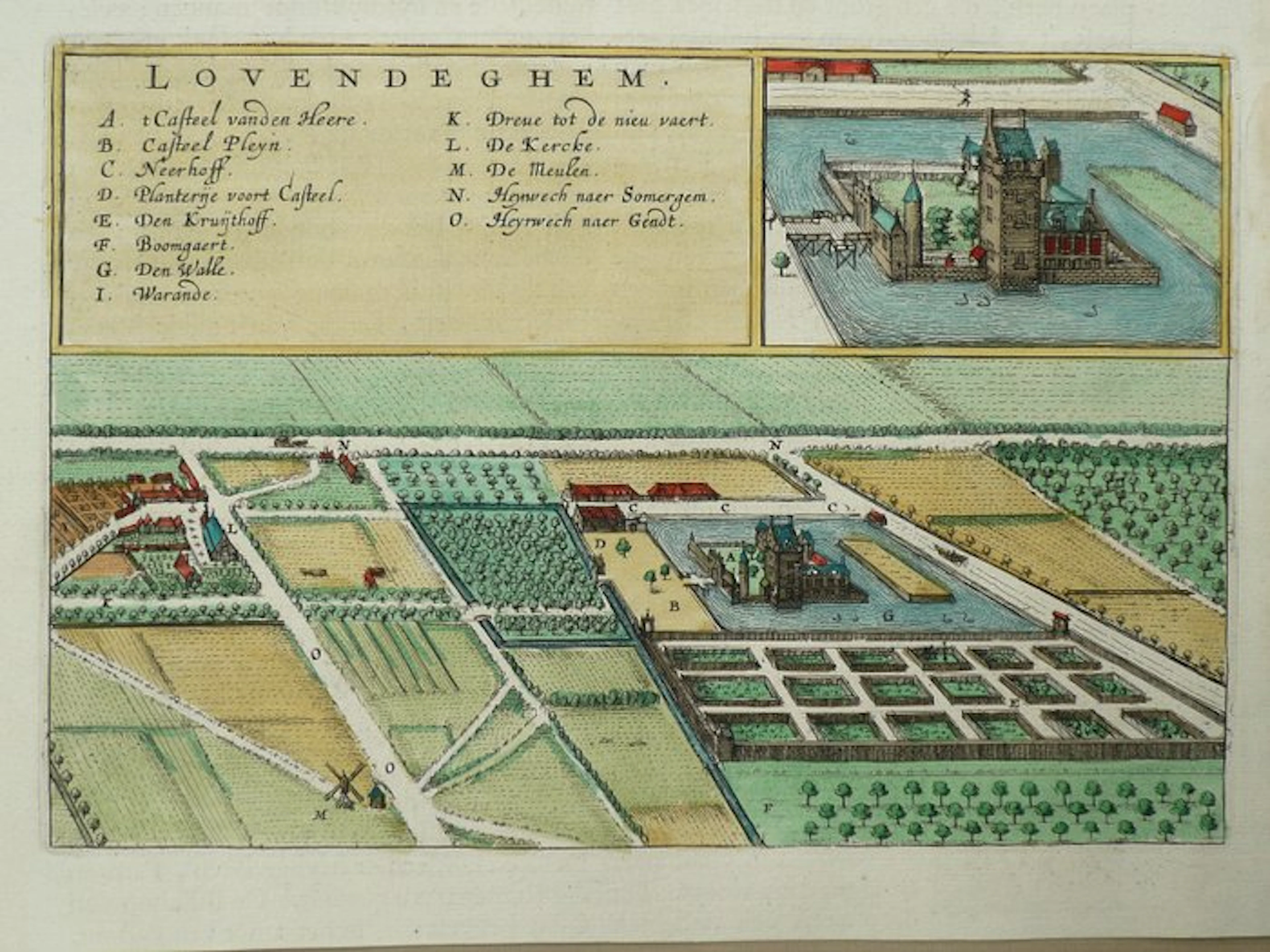 Belgium - Lovendegem, Oost Vlaanderen; J. Blaeu - Lovendeghem - 1621-1650