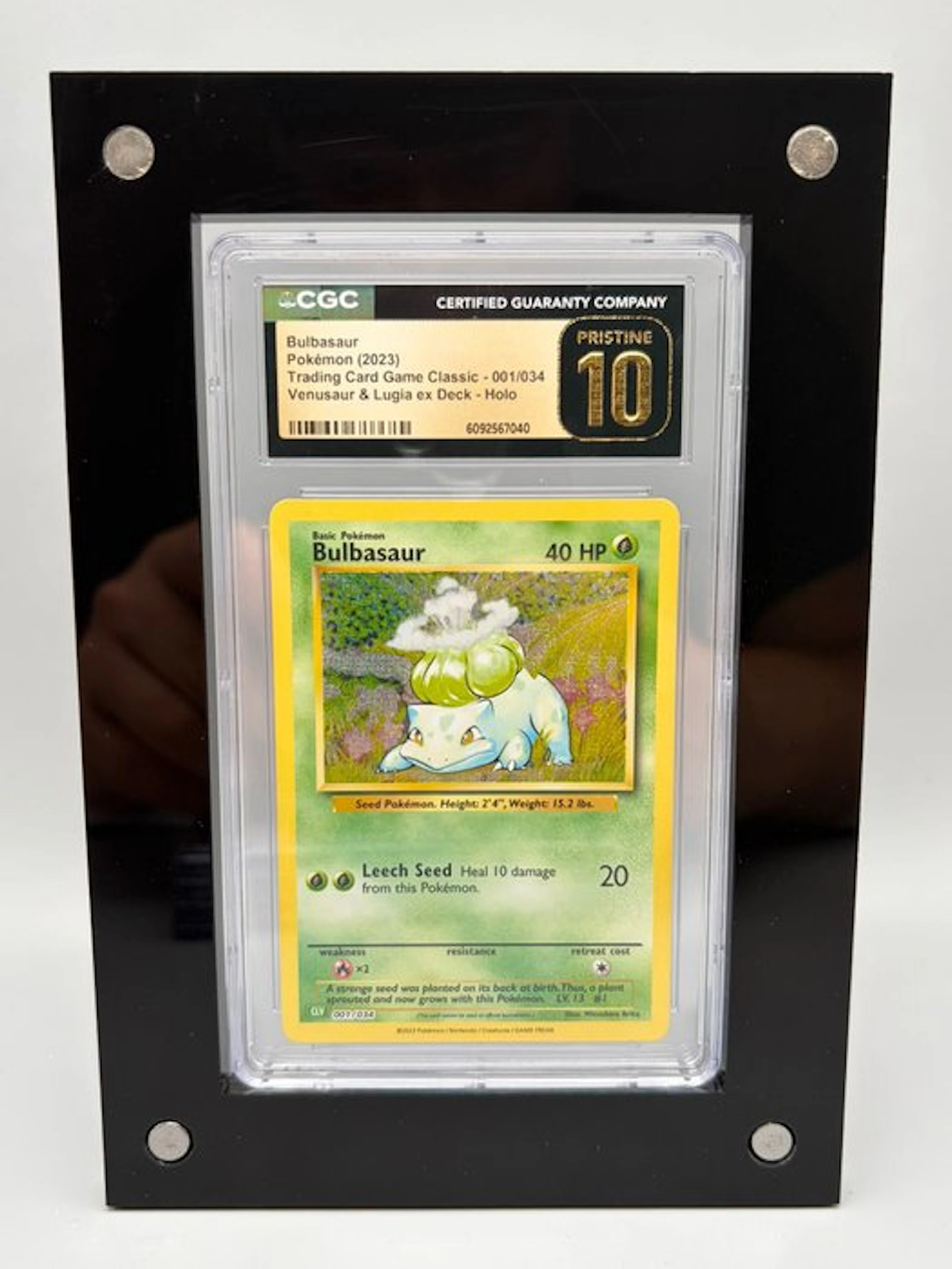 Pokémon Graded card - Bulbasaur Holo - CGC Pristine 10