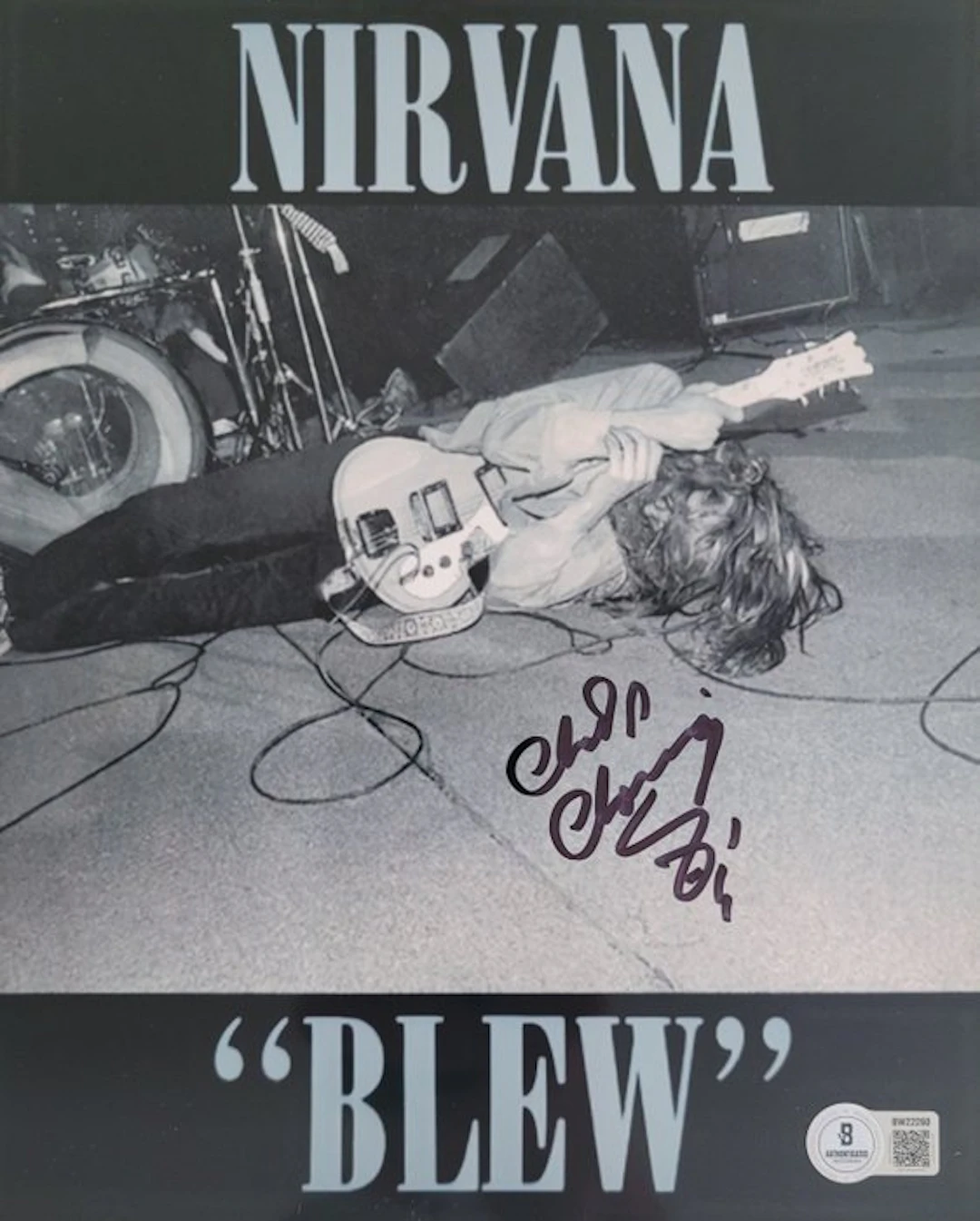 Nirvana, Chad Channing - Autograph, Photo with Beckett COA
