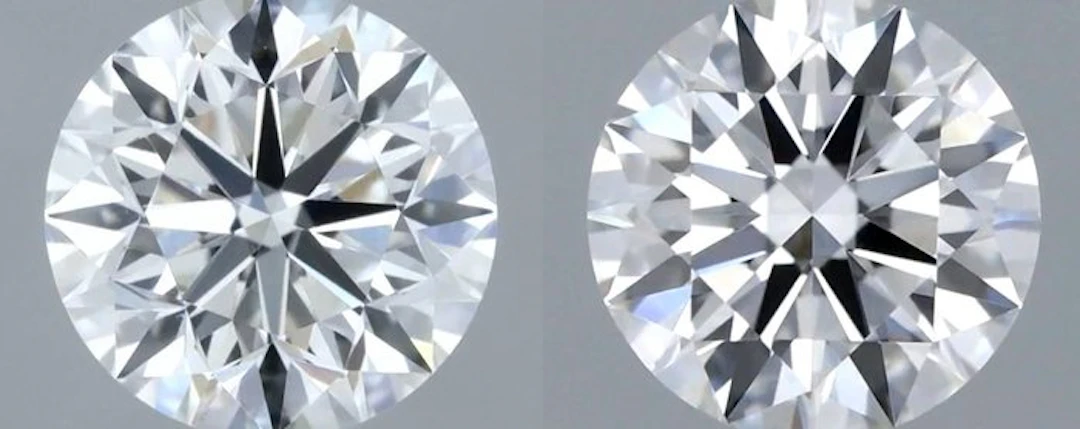 2 pcs Diamond (Natural) - 0.60 ct - Round - G - IF...
