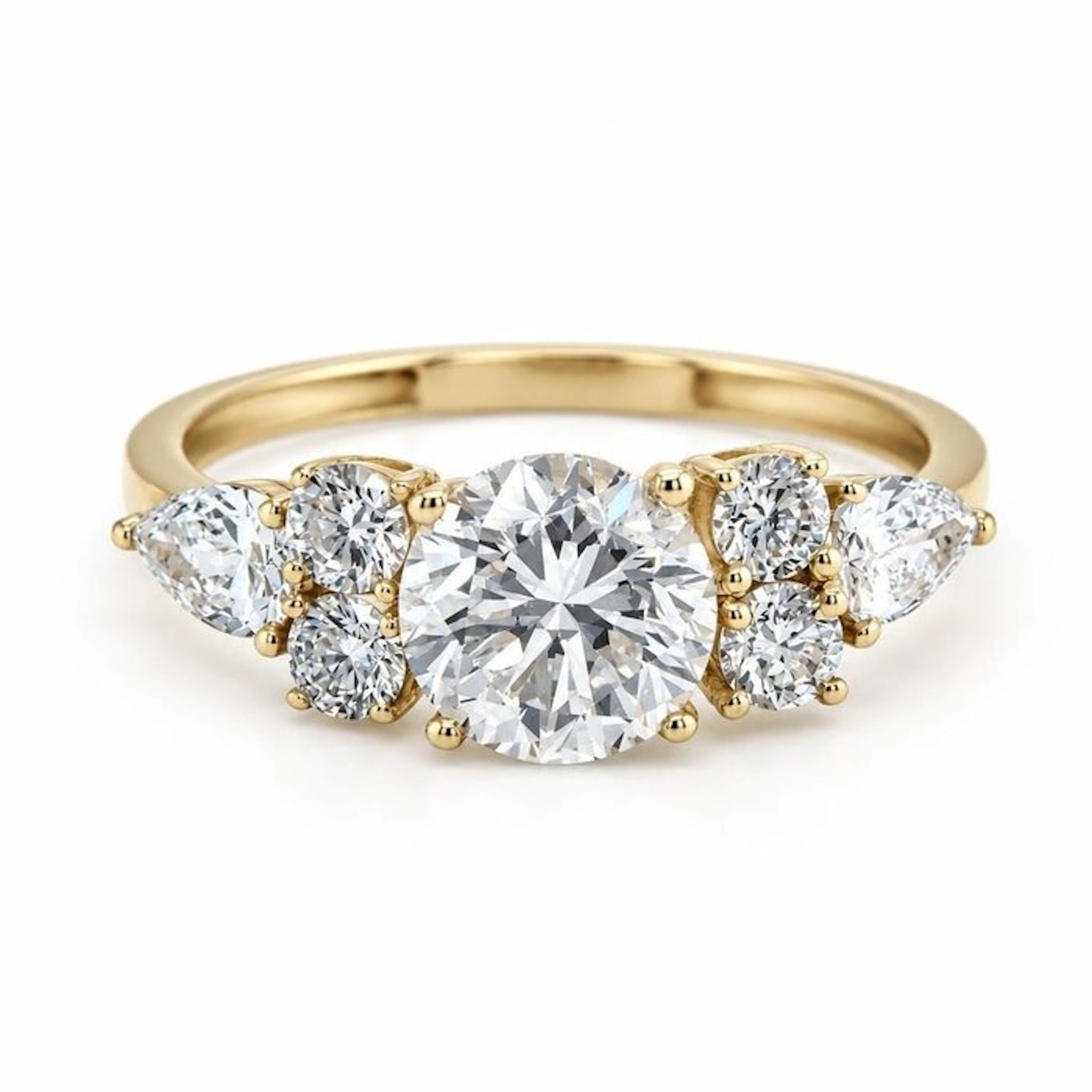 No reserve price - Ring - 14 kt