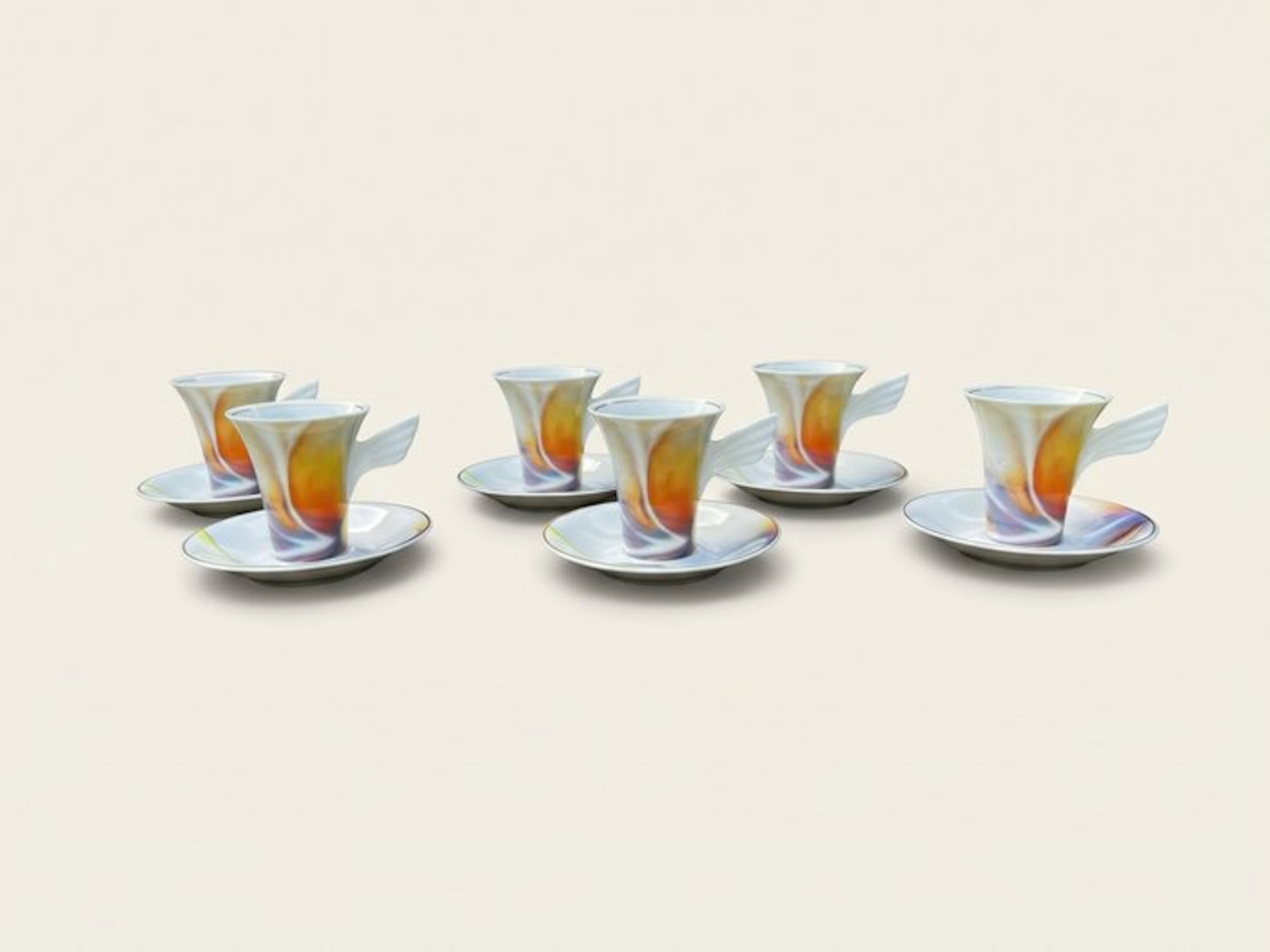 Rosenthal - Cup and saucer (6) - Porcelain - Myth of Thalia