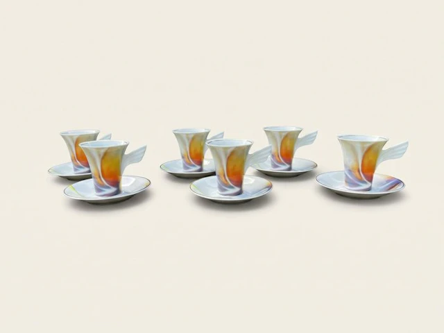 Rosenthal - Cup and saucer (6) - Porcelain - Myth of Thalia