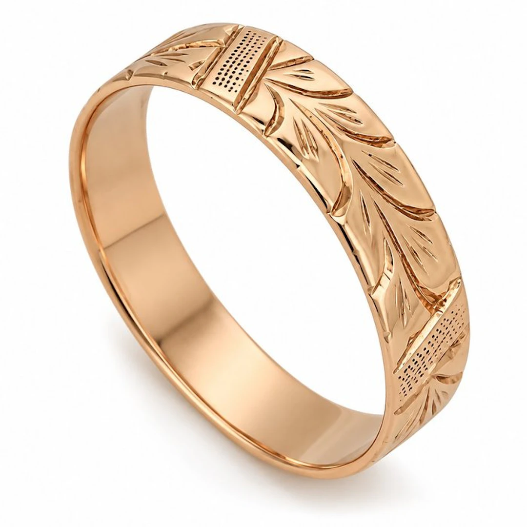 Ring - 18 kt. Rose gold - Made in Italy - Handmade