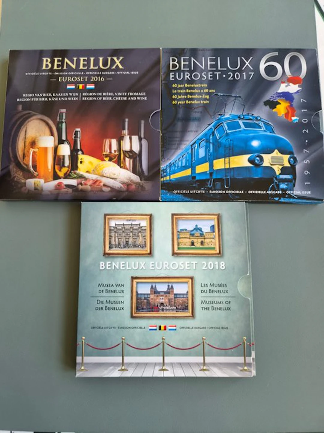 Benelux. Benelux set 2016/2018 (3 sets) (No reserve price)