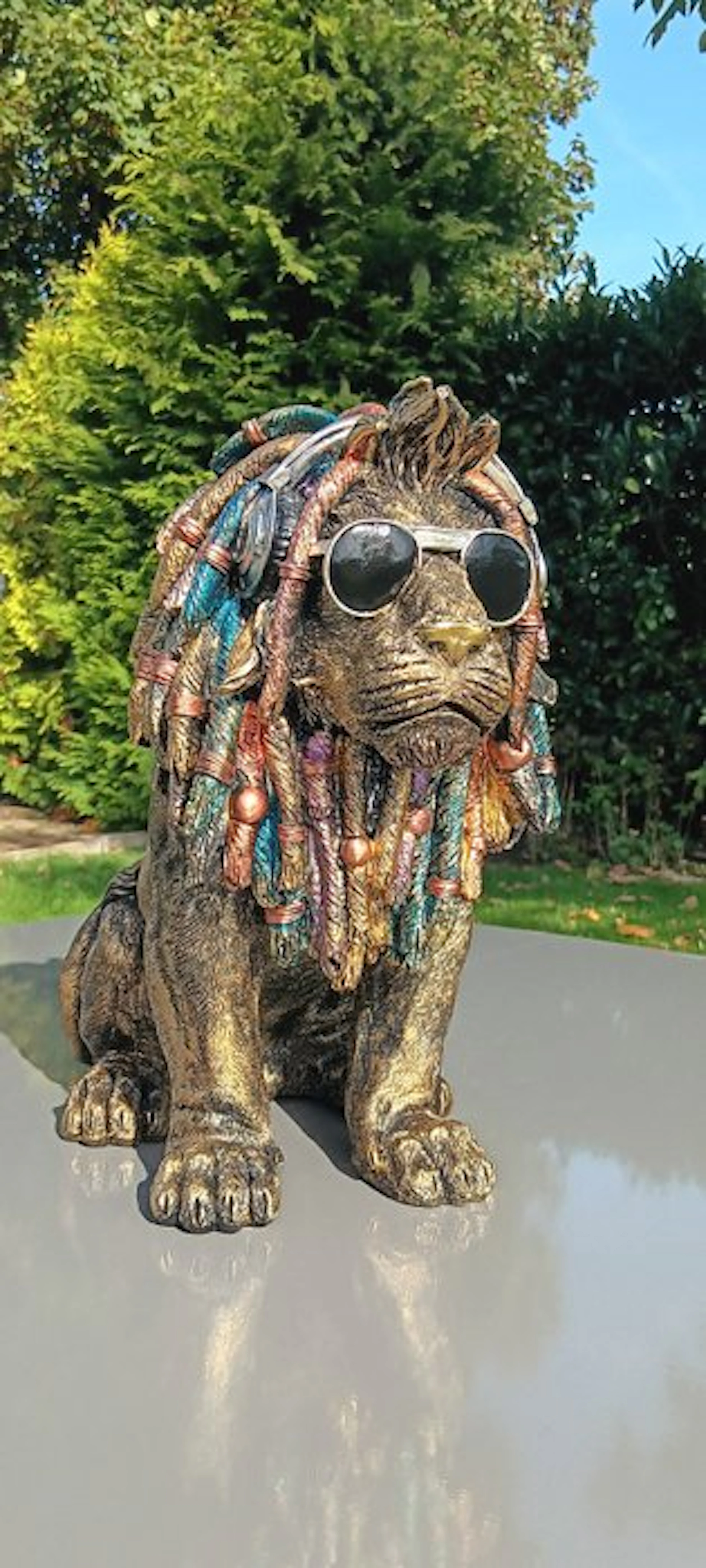 Statue, Pop art leeuwenbeeld - 35 cm - resin - 2026