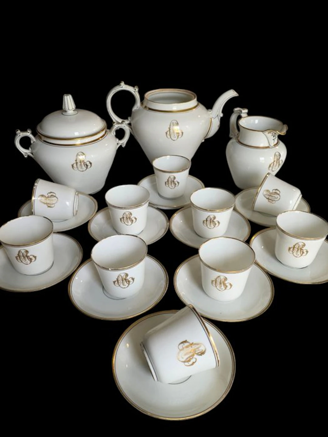 Dans le style de Sèvres - Coffee and tea service (23) - Porcelain
