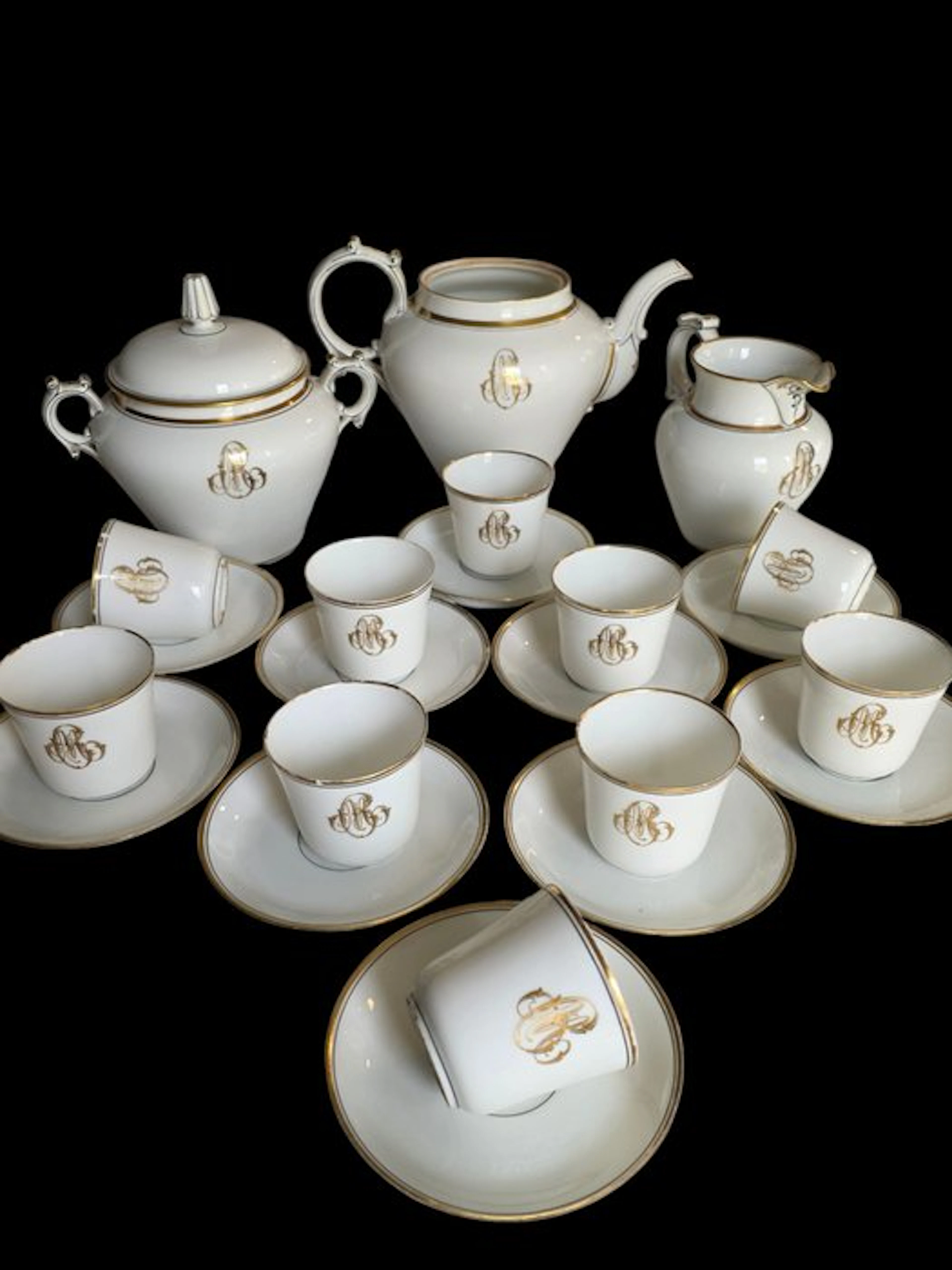 Dans le style de Sèvres - Coffee and tea service (23) - Porcelain