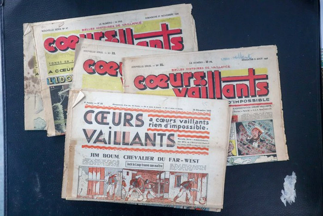 Coeurs vaillants - 6 numéros avec bandes de Tintin au...
