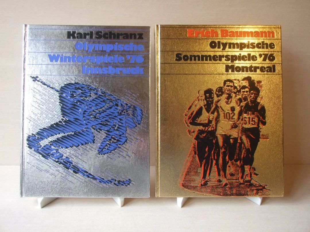2 x Hardcover Bildband - Olympische Spiele 1976 Innsbruck...