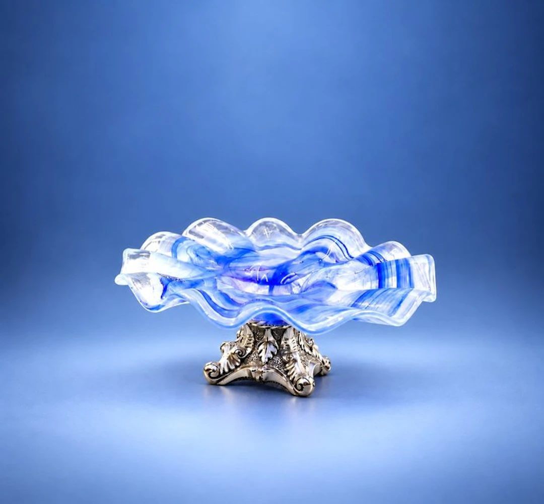 murano - Centrepiece - Silverplated, Glass