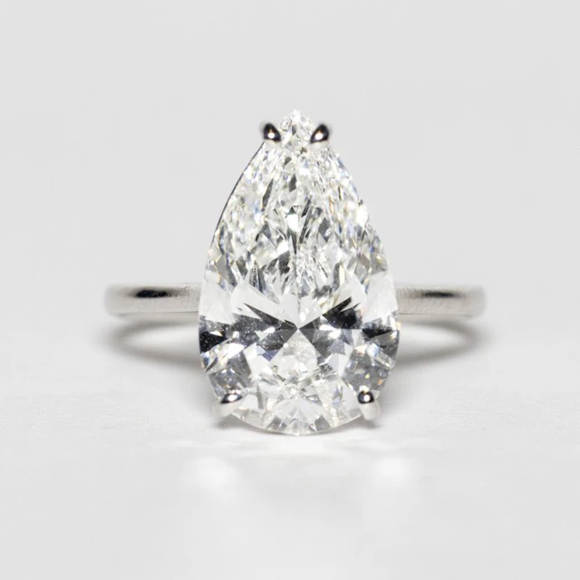 No reserve price - Engagement ring - 18 kt