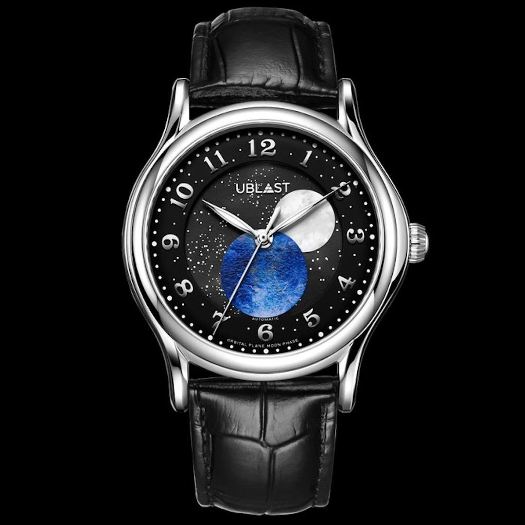 Ublast - Orbital Plane - Automatic Moon Phase - REF.UBORPL42BK - Ltd