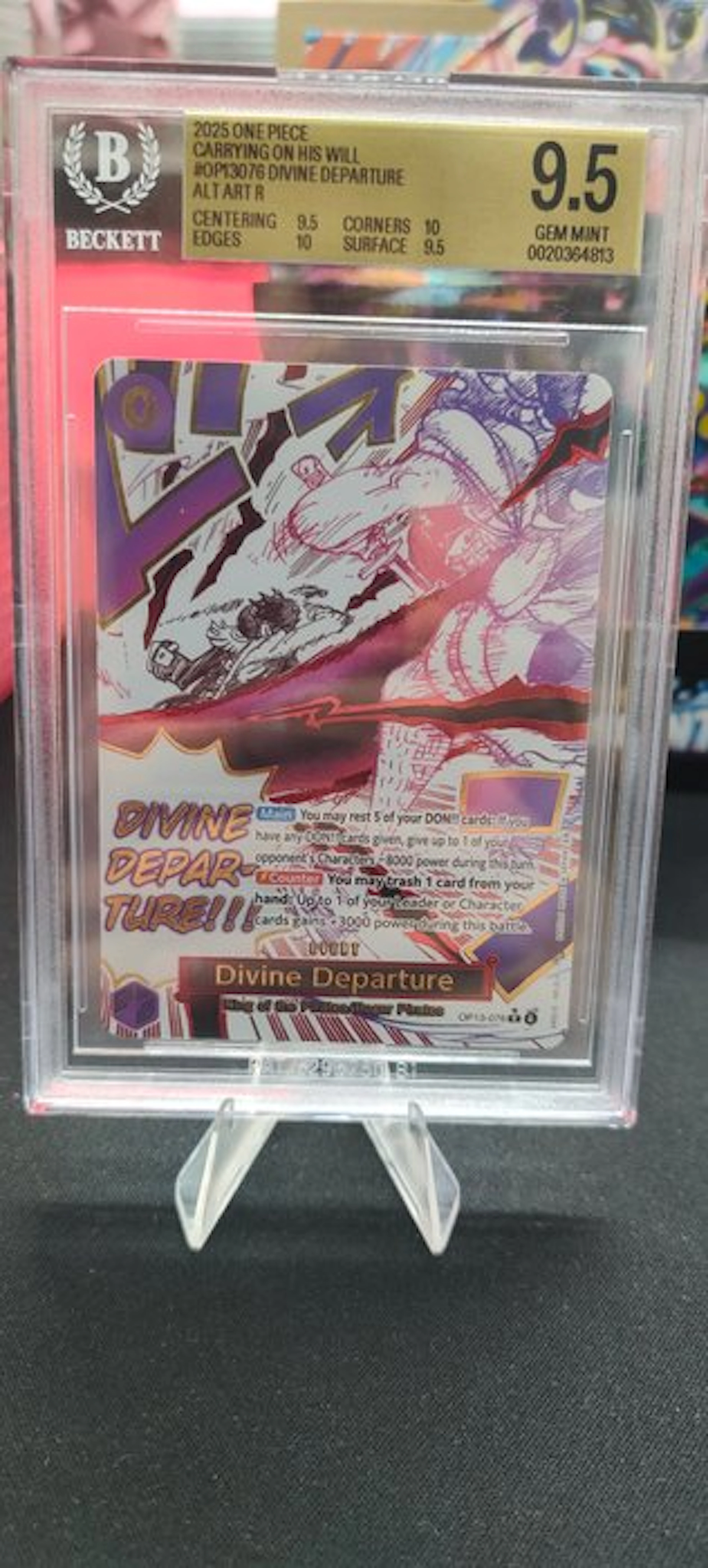 Bandai - 1 Graded card - One Piece - Divine Departure OP13-076 Alternate art