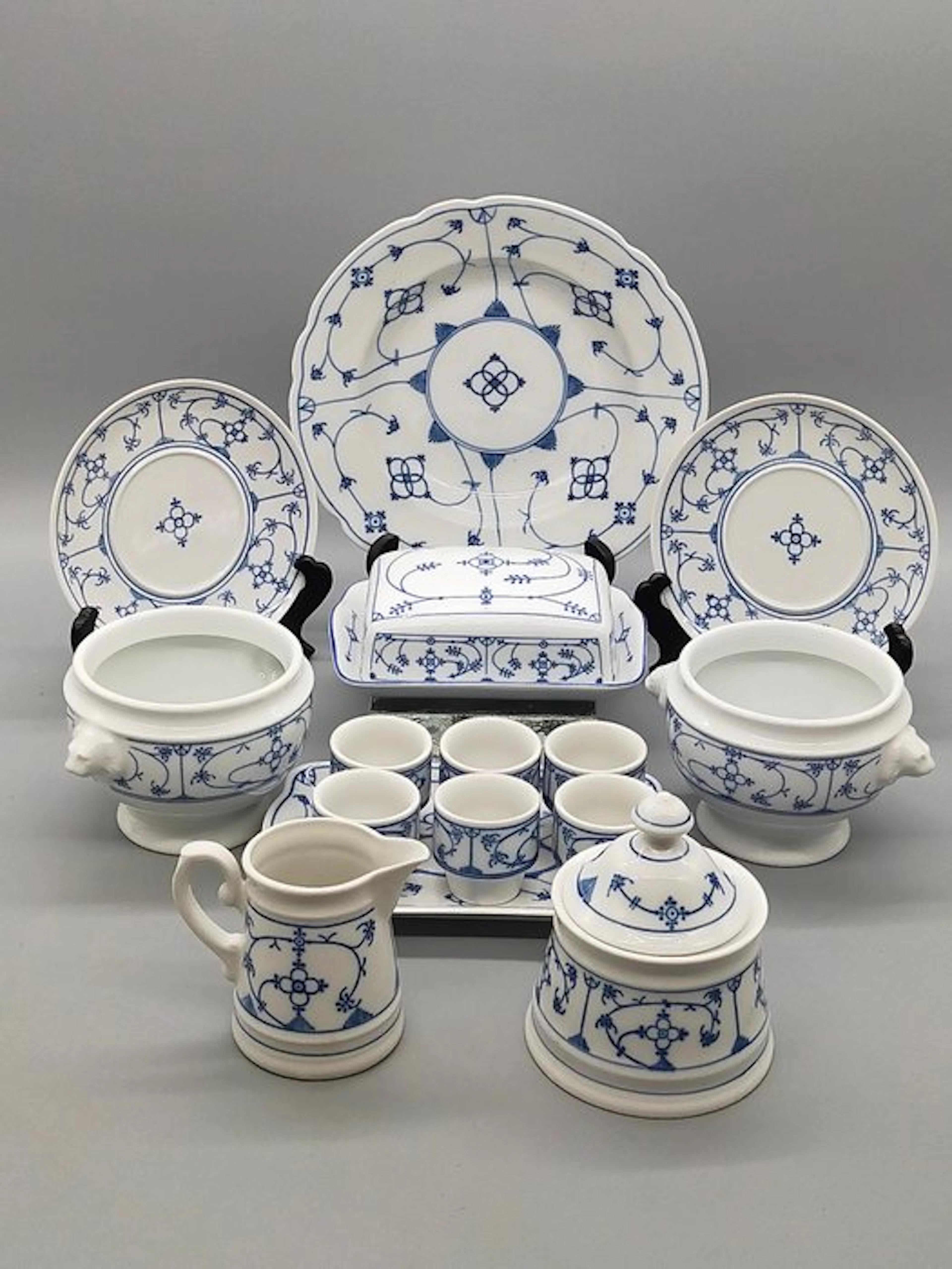 Winterling Schwarzenbach - Dinner set - Servierset Indisch Blau - Porcelain