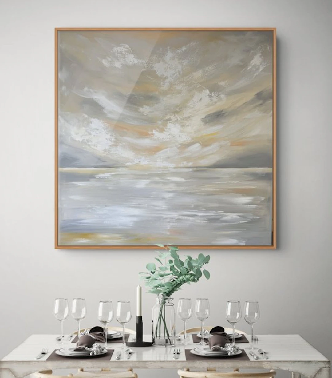 Irina Morisch - Sunset reflections Nr.15 - XXL original seascape artwork -