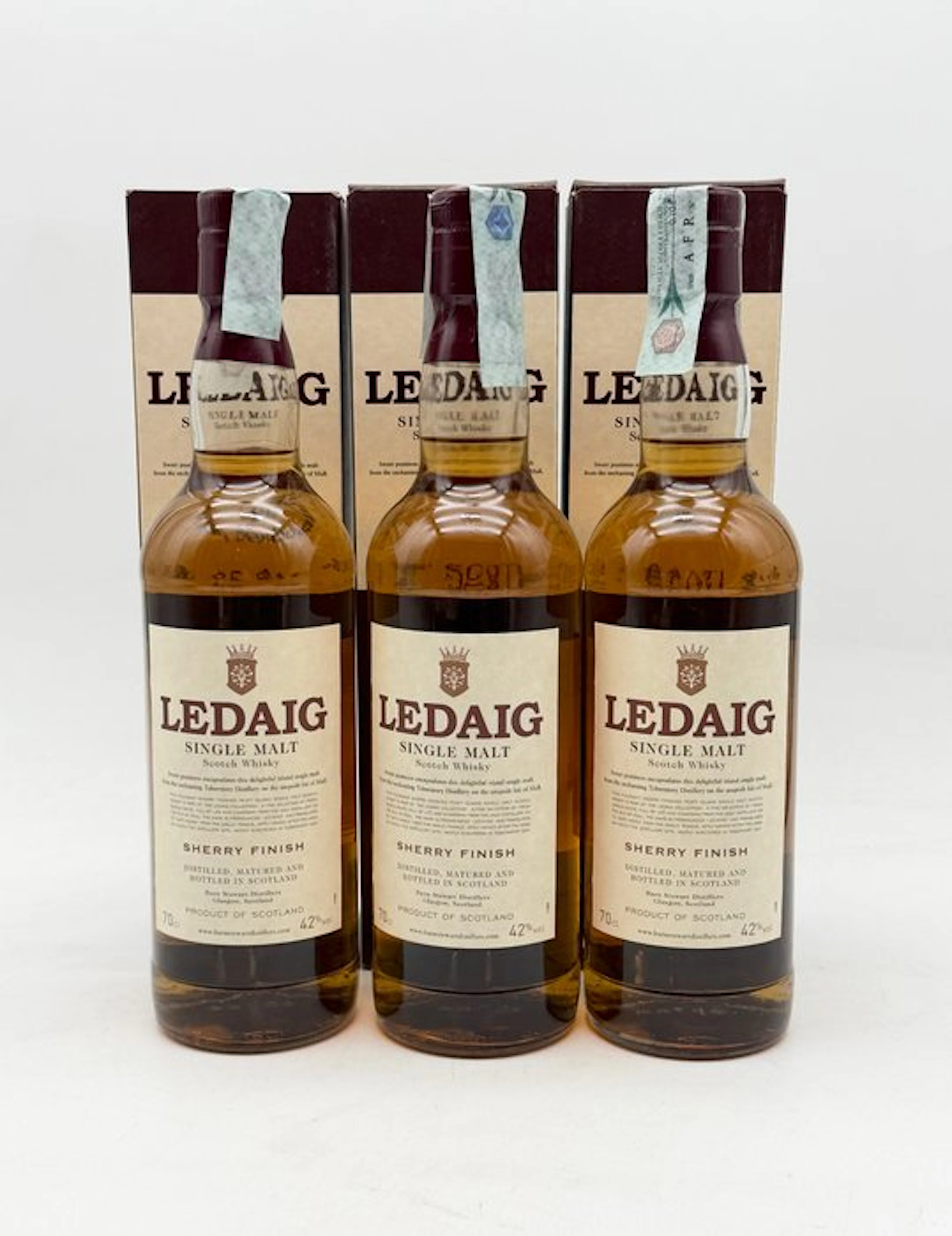 Ledaig Sherry Finish - b. 2000s - 70cl - 3 bottles