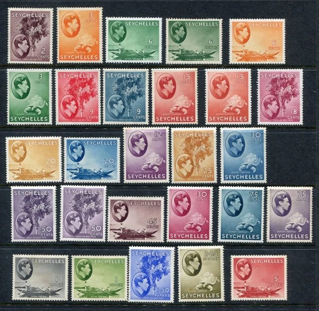 British Commonwealth - Seychelles 1938/1949 - George VI...