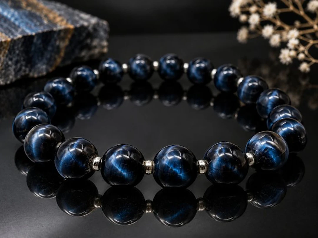 Blue Tiger’s eye - Bracelet - South Africa - 7A quality