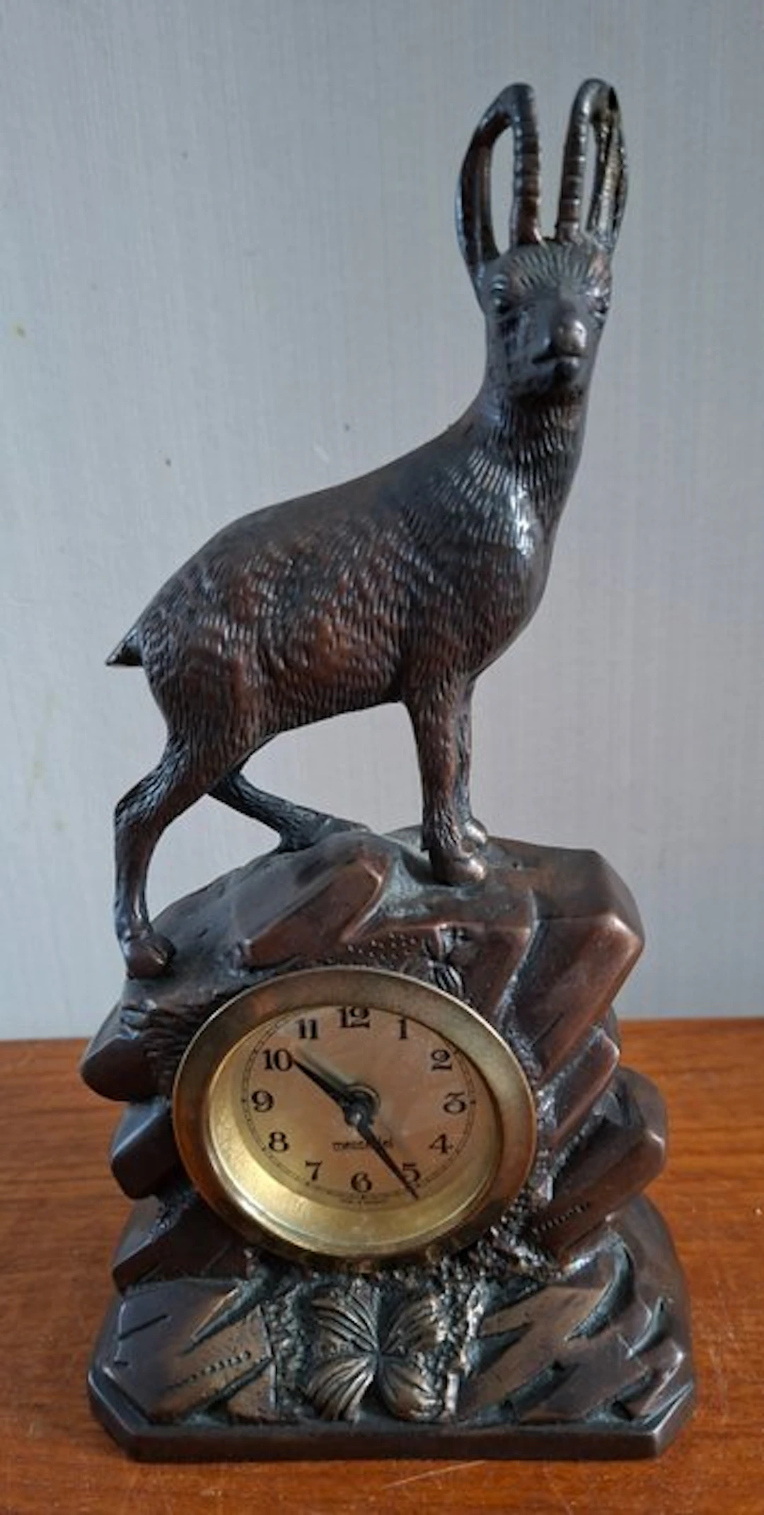 Desk clock - Mercedes - Art Deco Metal - 1930-1940