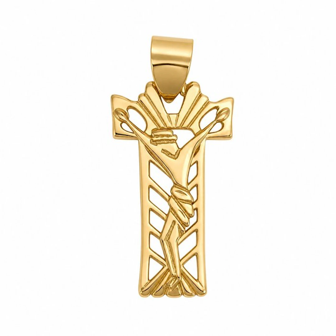 Pendant - 18 kt. Yellow gold - Made in Italy - Handmade