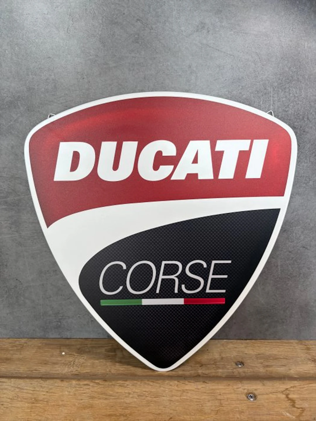 Magnificent Ducati Corse motorcycle emblem - Metal plaque...