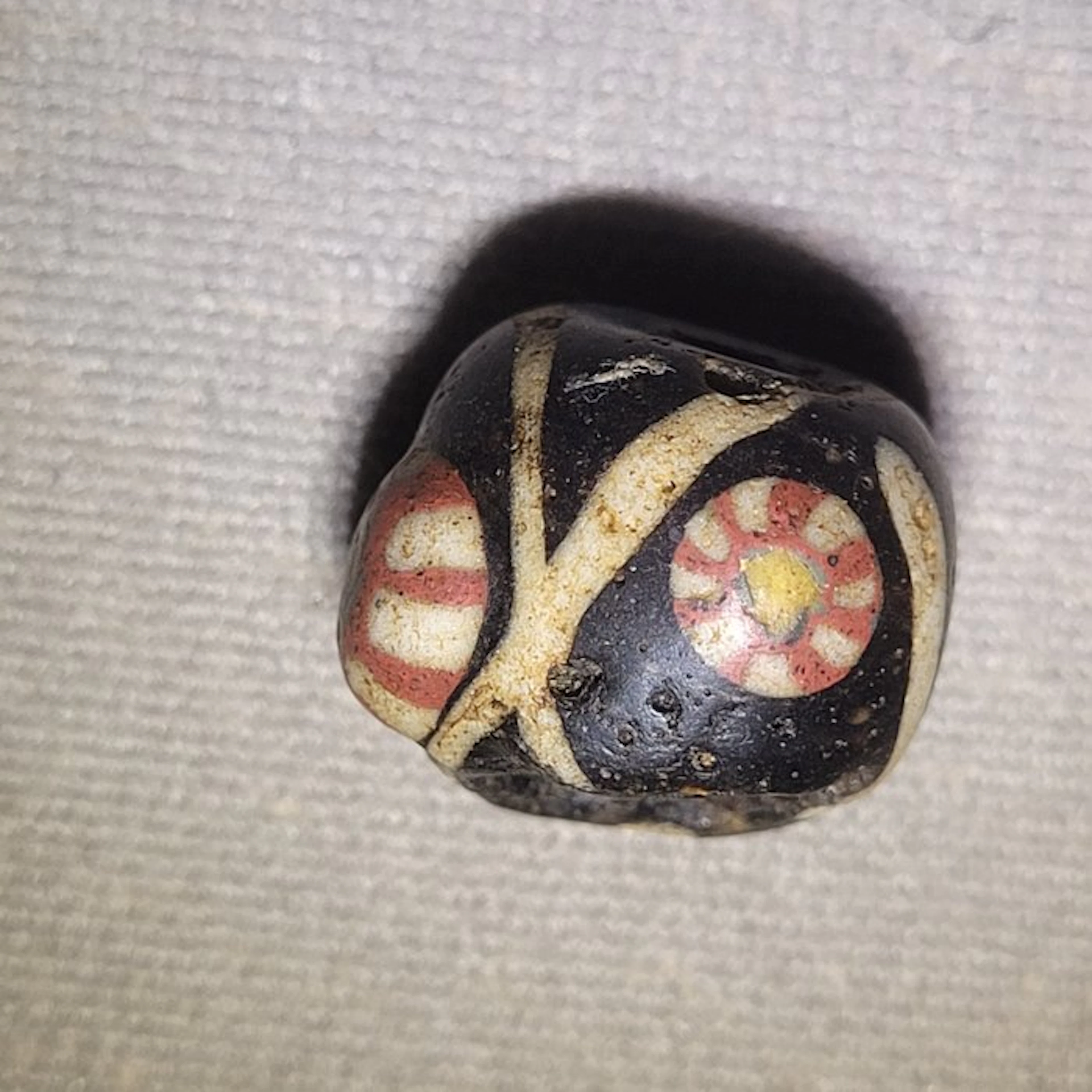Ancient Roman Glass Millefiori Bead - 1.7 cm
