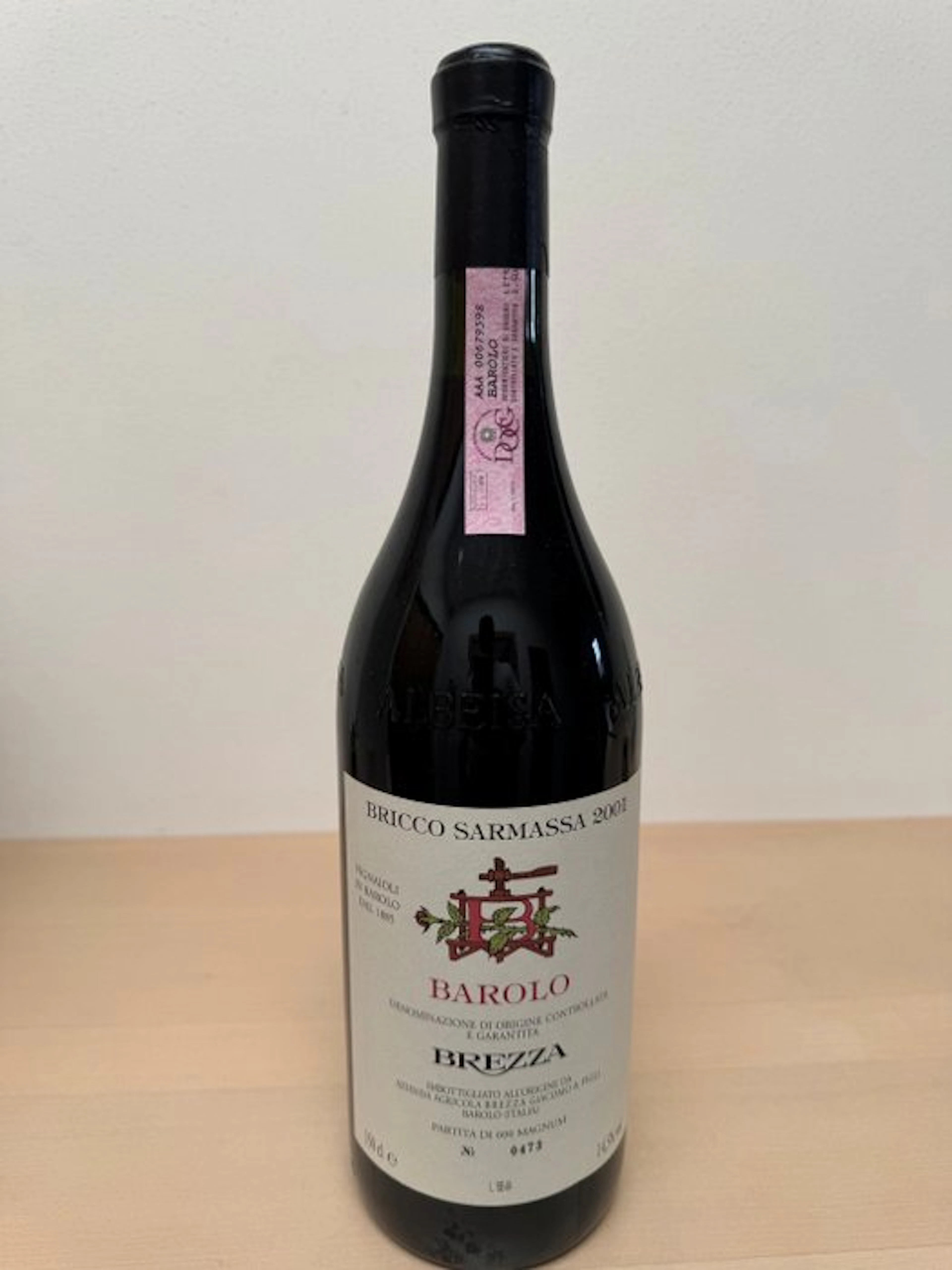 2001 Brezza, Bricco Sarmassa - Barolo DOCG - 1 Magnum (1.5L)