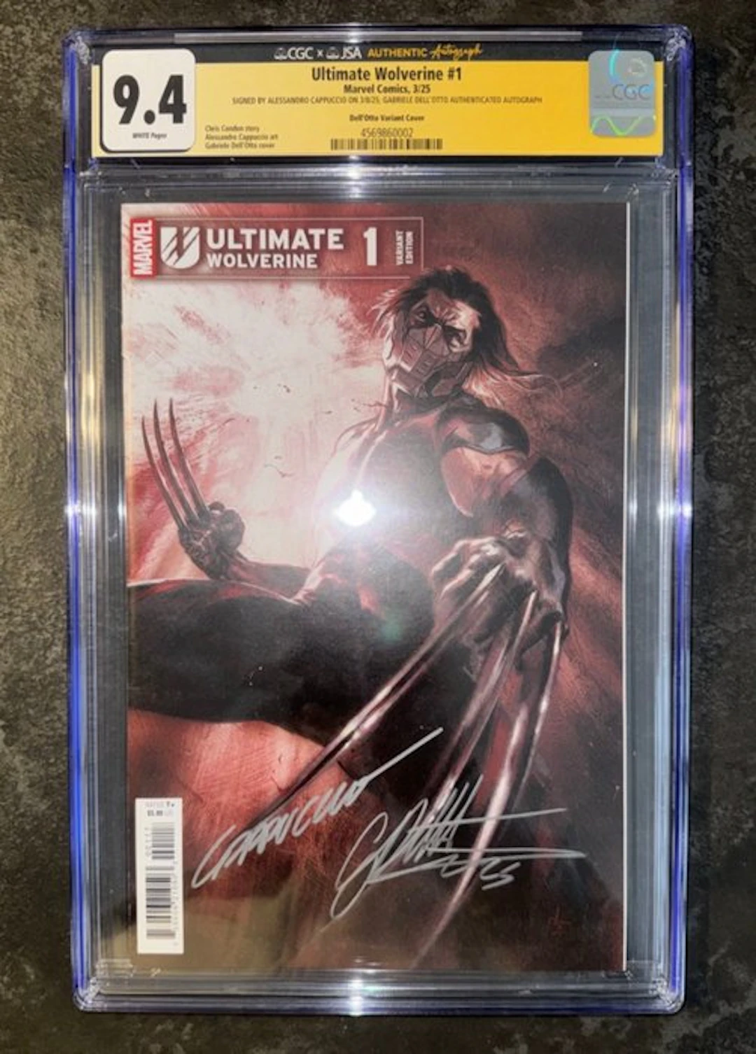 Ultimate Wolverine 1 - SIGNED X2 Dell'Otto + Cappuccio 1:50 Variant