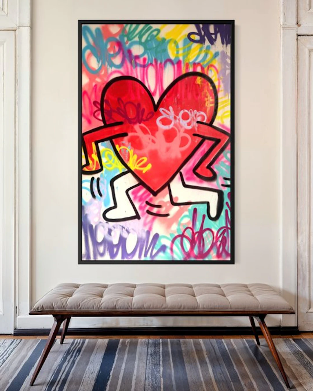 Gunnar Zyl - Running Heart / Keith Haring & Zyl XXL