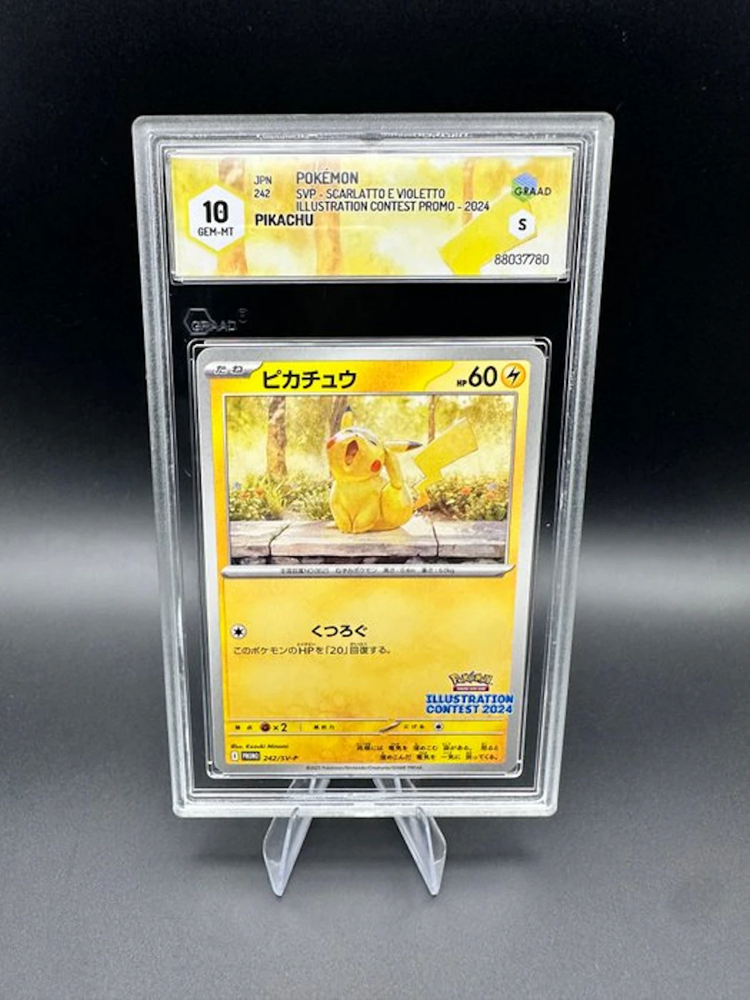 Pokémon - 1 Graded card - Pikachu 242/SV-P Promo card